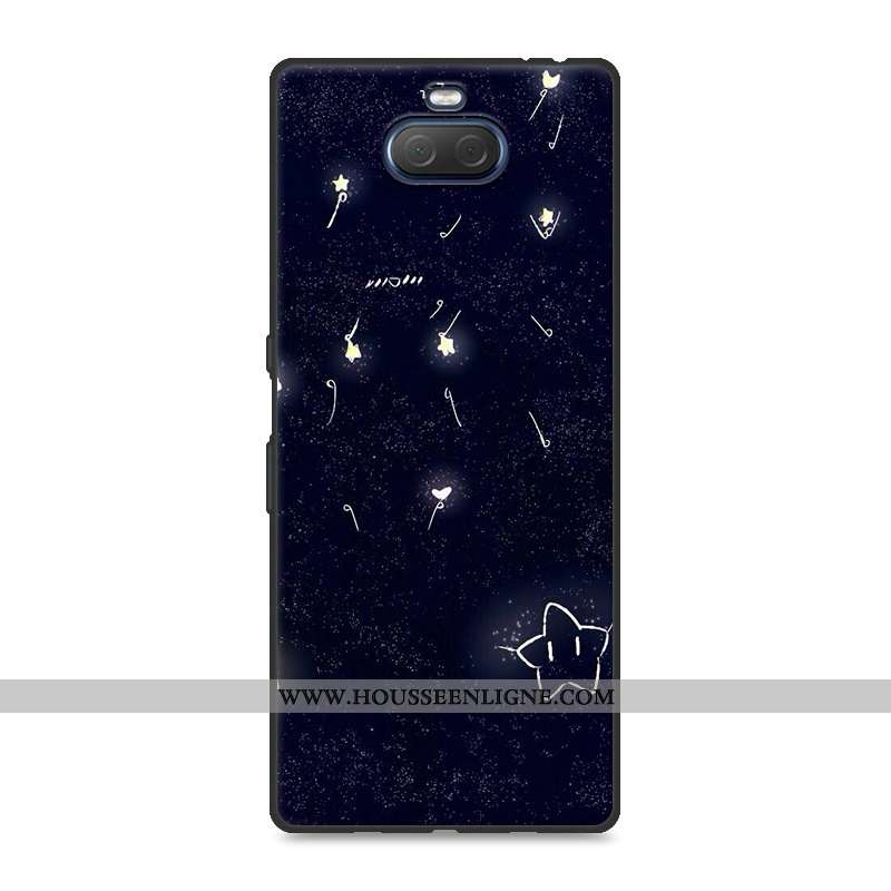 Housse Sony Xperia 10 Plus Fluide Doux Silicone Créatif Délavé En Daim Protection Résistant Aux Rayu