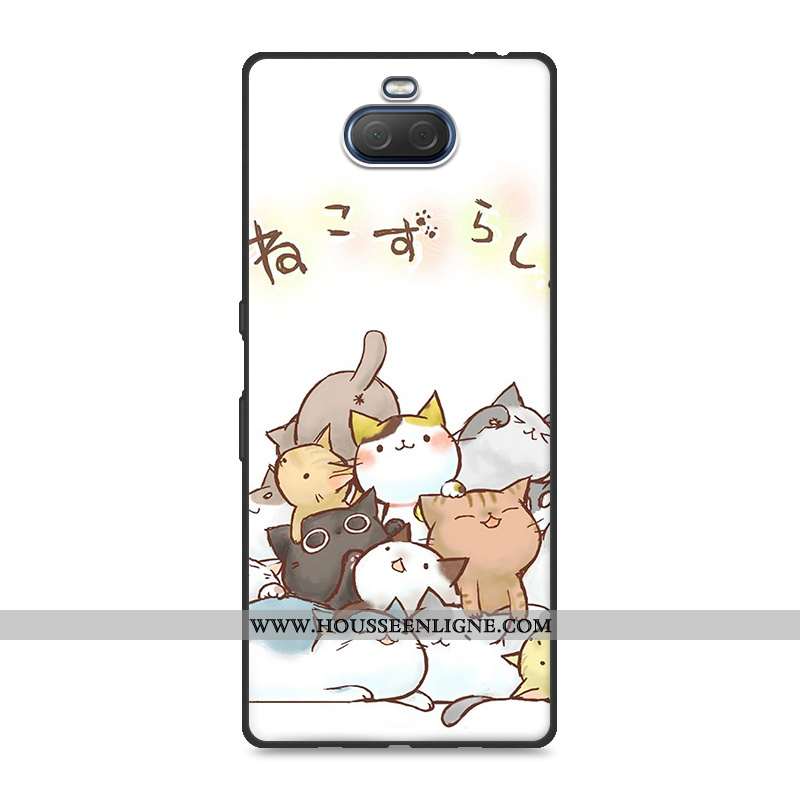 Housse Sony Xperia 10 Plus Fluide Doux Silicone Créatif Délavé En Daim Protection Résistant Aux Rayu