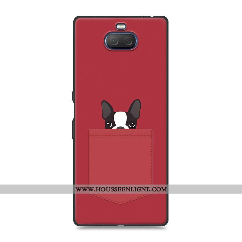 Housse Sony Xperia 10 Plus Fluide Doux Silicone Incassable Protection Personnalité Gris Étui