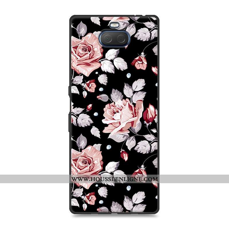 Housse Sony Xperia 10 Plus Fluide Doux Silicone Incassable Protection Personnalité Gris Étui