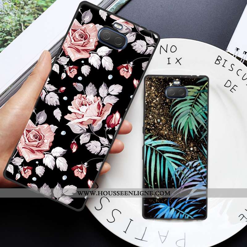 Housse Sony Xperia 10 Plus Fluide Doux Silicone Incassable Protection Personnalité Gris Étui