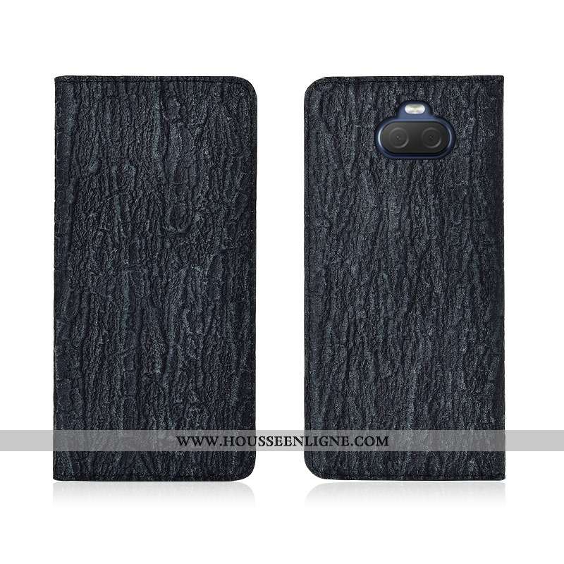 Housse Sony Xperia 10 Plus Protection Délavé En Daim Fluide Doux Coque Noir Nouveau Téléphone Portab
