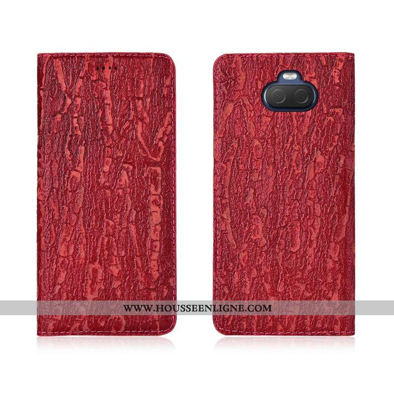Housse Sony Xperia 10 Plus Protection Délavé En Daim Fluide Doux Coque Noir Nouveau Téléphone Portab