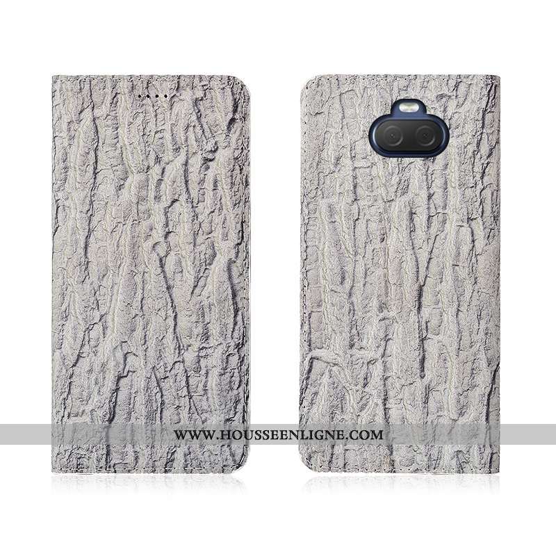 Housse Sony Xperia 10 Plus Protection Délavé En Daim Fluide Doux Coque Noir Nouveau Téléphone Portab
