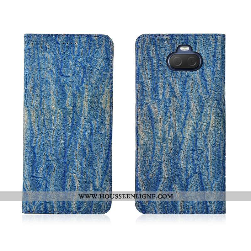 Housse Sony Xperia 10 Plus Protection Délavé En Daim Fluide Doux Coque Noir Nouveau Téléphone Portab