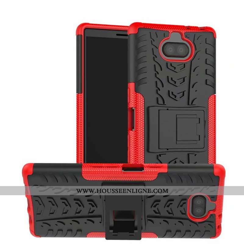 Housse Sony Xperia 10 Plus Protection Personnalité Coque Rouge Tout Compris Luxe Tendance