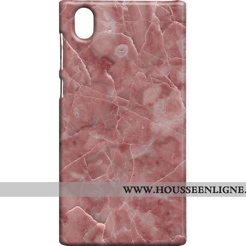 Housse Sony Xperia L1 Protection Délavé En Daim Difficile Rose Étui Téléphone Portable Grand