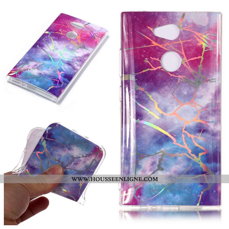Housse Sony Xperia L2 Dessin Animé Grand Téléphone Portable Coque Rose Étui