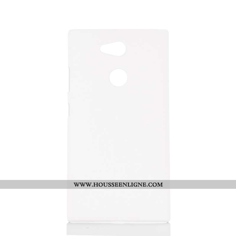 Housse Sony Xperia L2 Délavé En Daim Protection Membrane Étui Coque Téléphone Portable Bleu