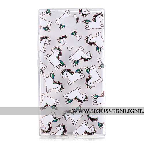 Housse Sony Xperia L2 Fluide Doux Dessin Animé Téléphone Portable Charmant Vert Étui Coque Verte