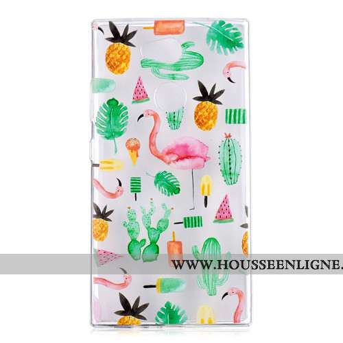 Housse Sony Xperia L2 Fluide Doux Dessin Animé Téléphone Portable Charmant Vert Étui Coque Verte