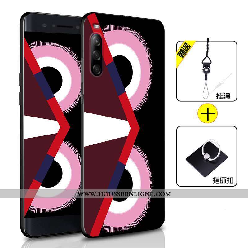 Housse Sony Xperia L4 Protection Tendance Fluide Doux Incassable Étui Bleu Marin Téléphone Portable 