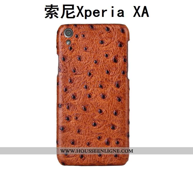 Housse Sony Xperia Xa Cuir Véritable Modèle Fleurie Personnalisé Coque Couvercle Arrière Téléphone P