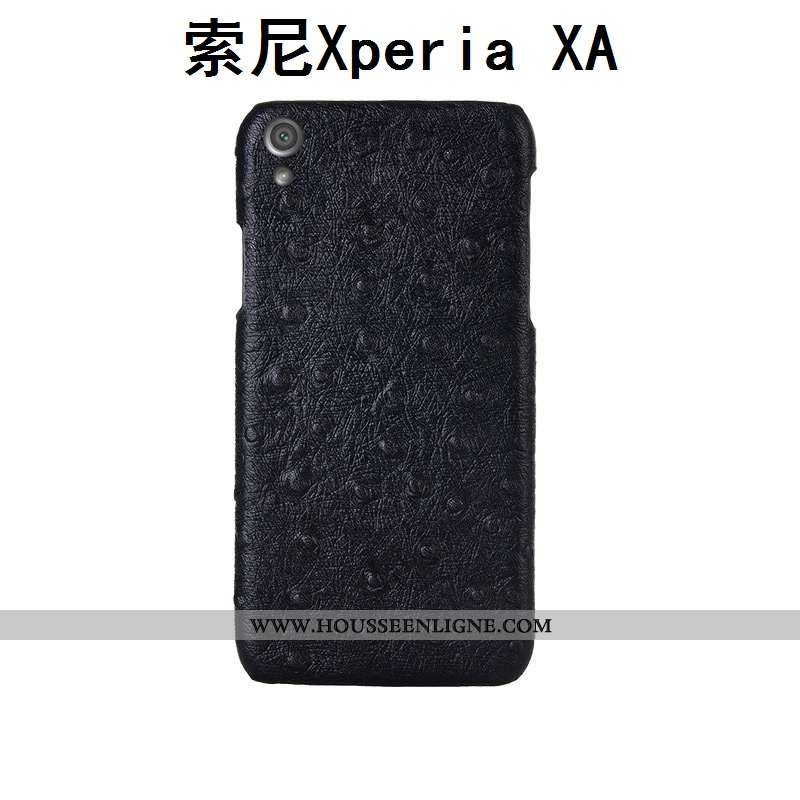 Housse Sony Xperia Xa Cuir Véritable Modèle Fleurie Personnalisé Coque Couvercle Arrière Téléphone P