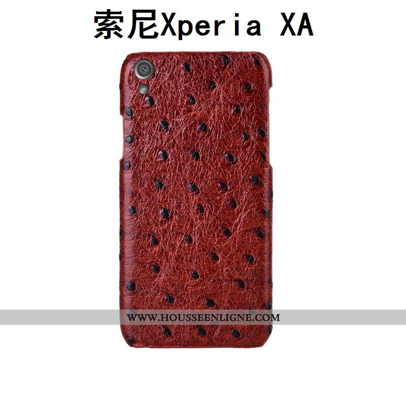 Housse Sony Xperia Xa Cuir Véritable Modèle Fleurie Personnalisé Coque Couvercle Arrière Téléphone P