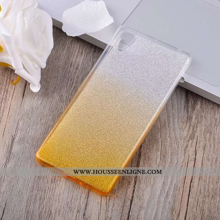 Housse Sony Xperia Xa Protection Fluide Doux Incassable Téléphone Portable Étui Coque Dégradé Bleu
