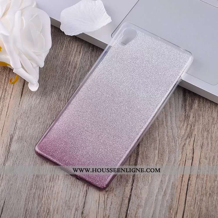 Housse Sony Xperia Xa Protection Fluide Doux Incassable Téléphone Portable Étui Coque Dégradé Bleu