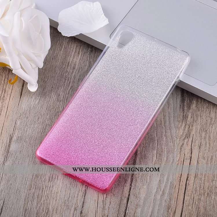 Housse Sony Xperia Xa Protection Fluide Doux Incassable Téléphone Portable Étui Coque Dégradé Bleu