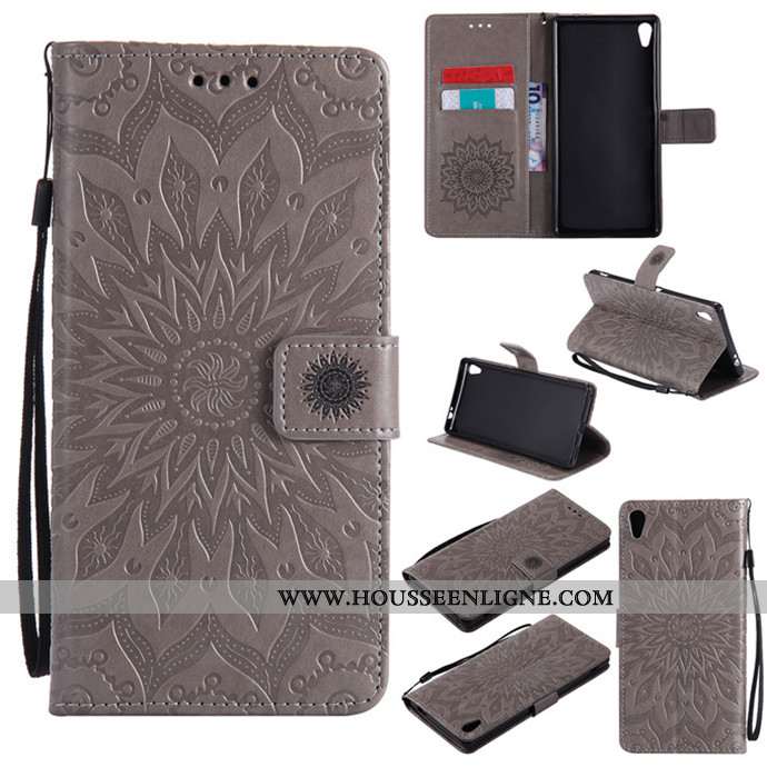 Housse Sony Xperia Xa Ultra Cuir Silicone Coque Protection Étui Téléphone Portable Rose