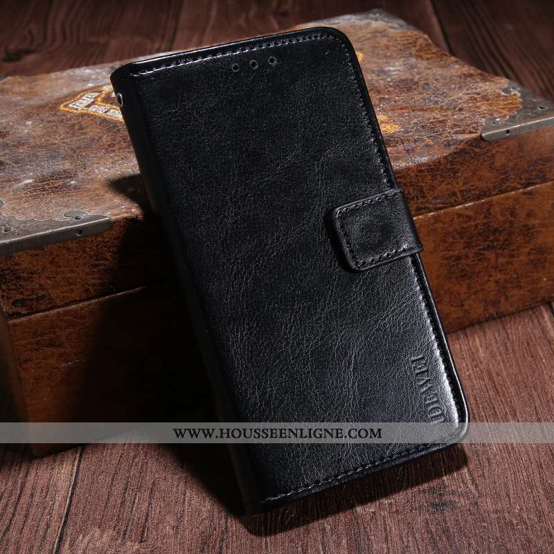 Housse Sony Xperia Xa1 Cuir Protection Portefeuille Carte Jaune Étui