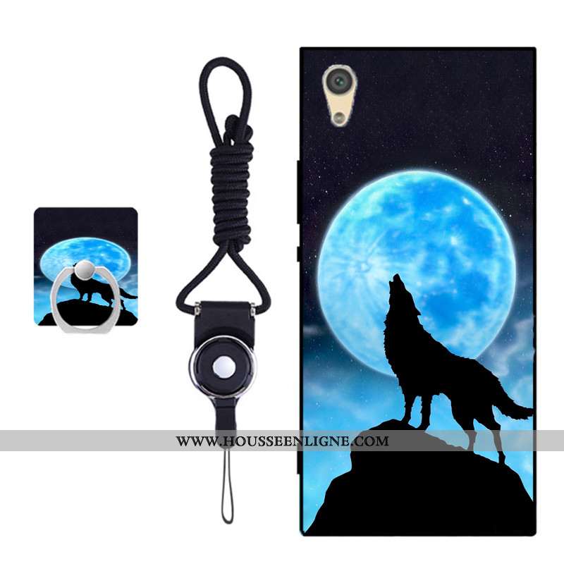 Housse Sony Xperia Xa1 Fluide Doux Protection Coque Bleu Incassable Téléphone Portable Couvercle Arr