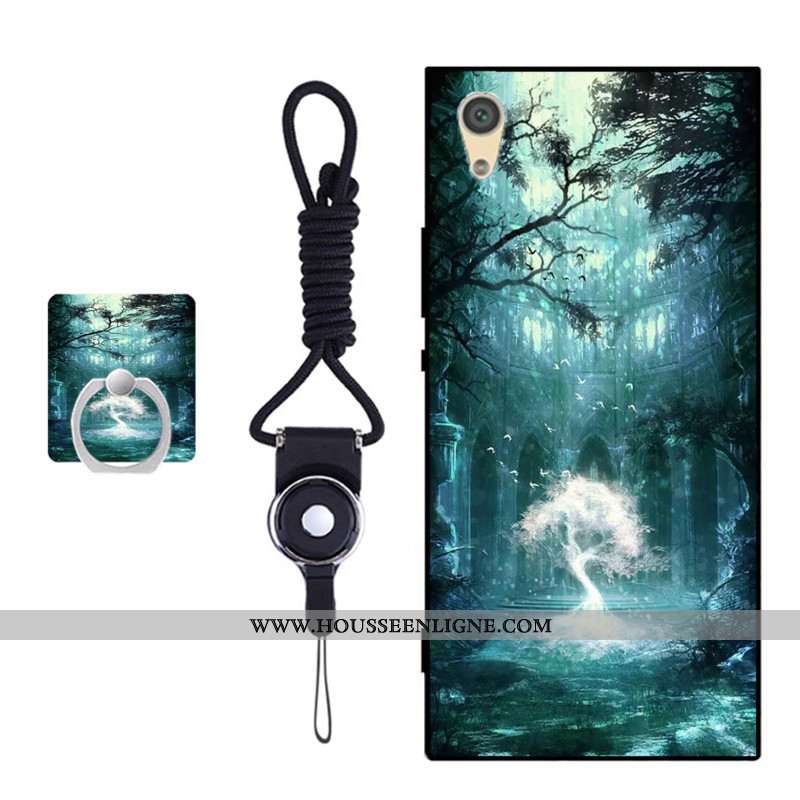 Housse Sony Xperia Xa1 Fluide Doux Protection Coque Bleu Incassable Téléphone Portable Couvercle Arr