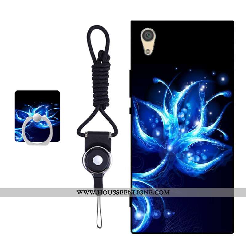 Housse Sony Xperia Xa1 Fluide Doux Protection Coque Bleu Incassable Téléphone Portable Couvercle Arr