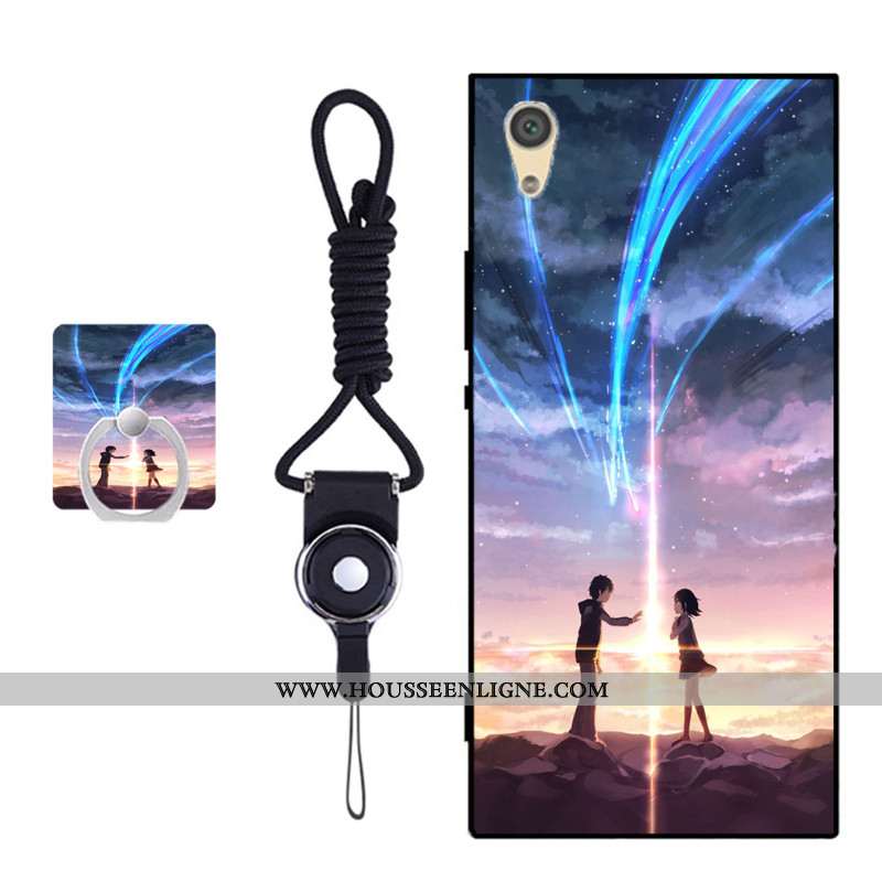Housse Sony Xperia Xa1 Fluide Doux Protection Coque Bleu Incassable Téléphone Portable Couvercle Arr
