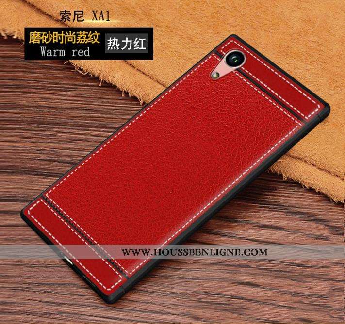 Housse Sony Xperia Xa1 Ornements Suspendus Personnalité Marron Fluide Doux Simple Tout Compris Prote
