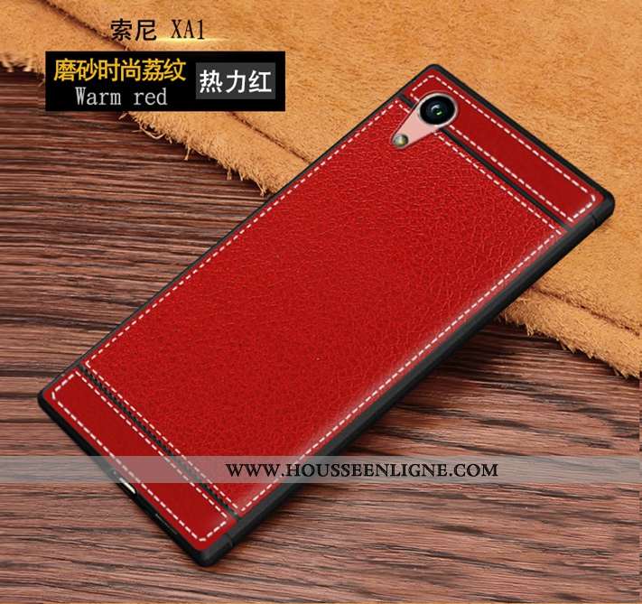 Housse Sony Xperia Xa1 Ornements Suspendus Personnalité Marron Fluide Doux Simple Tout Compris Prote