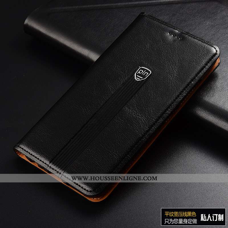 Housse Sony Xperia Xa1 Plus Cuir Véritable Cuir Rose Protection Incassable Téléphone Portable