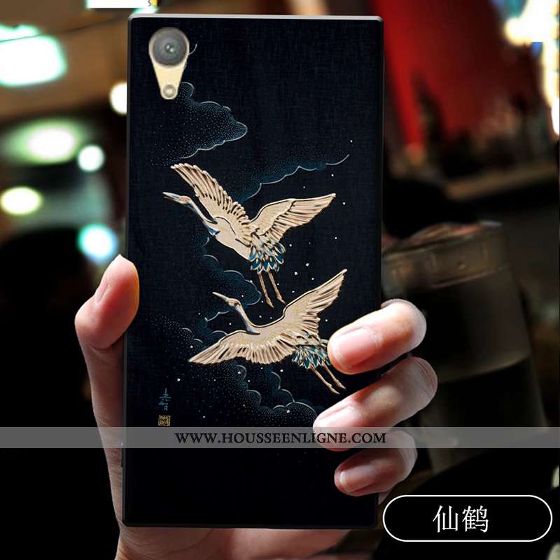 Housse Sony Xperia Xa1 Plus Protection Délavé En Daim Tendance Tout Compris Dessin Animé Silicone Co