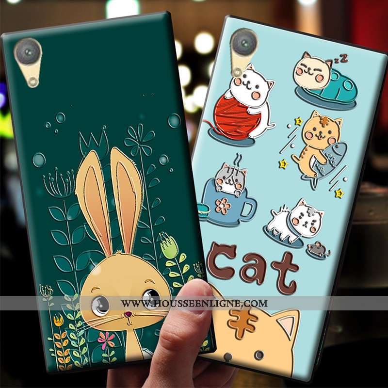 Housse Sony Xperia Xa1 Plus Protection Délavé En Daim Tendance Tout Compris Dessin Animé Silicone Co