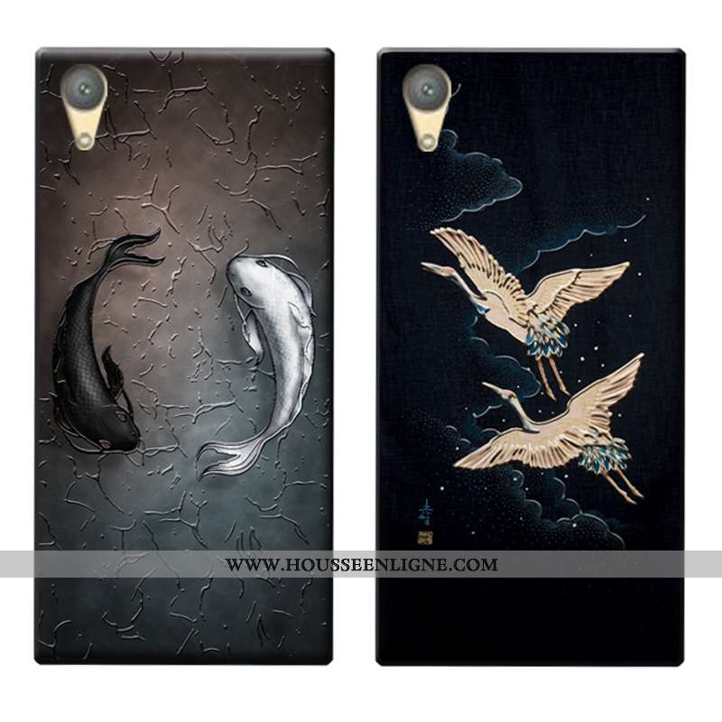 Housse Sony Xperia Xa1 Plus Protection Délavé En Daim Tendance Tout Compris Dessin Animé Silicone Co