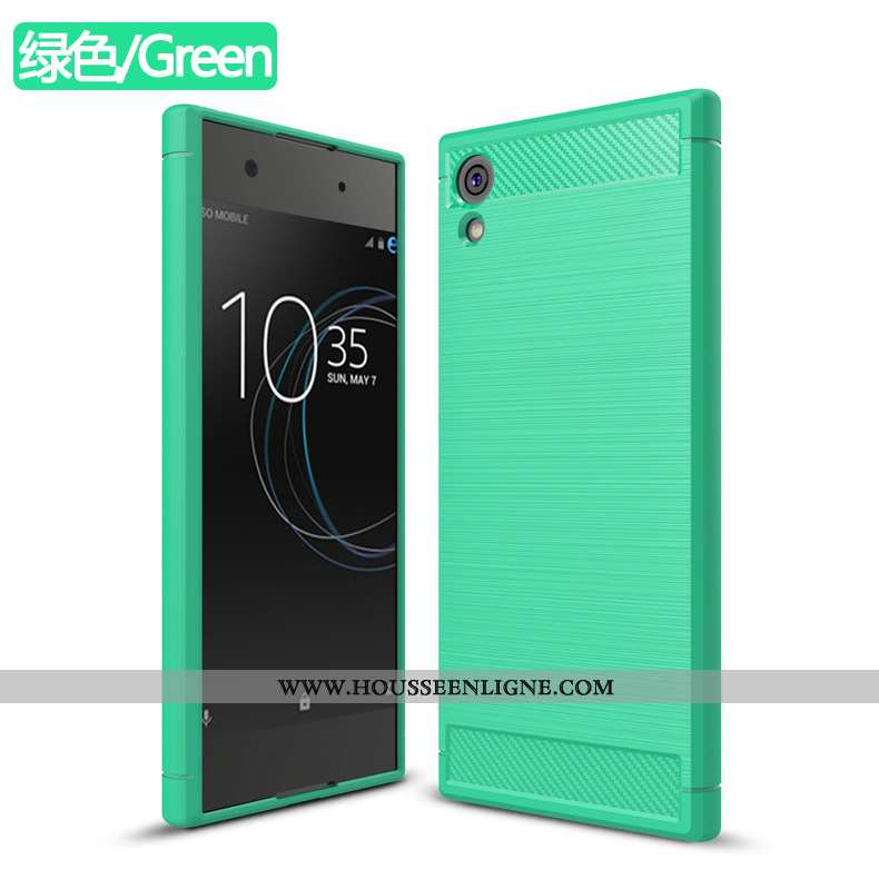 Housse Sony Xperia Xa1 Téléphone Portable Vert Incassable Coque Étui Verte