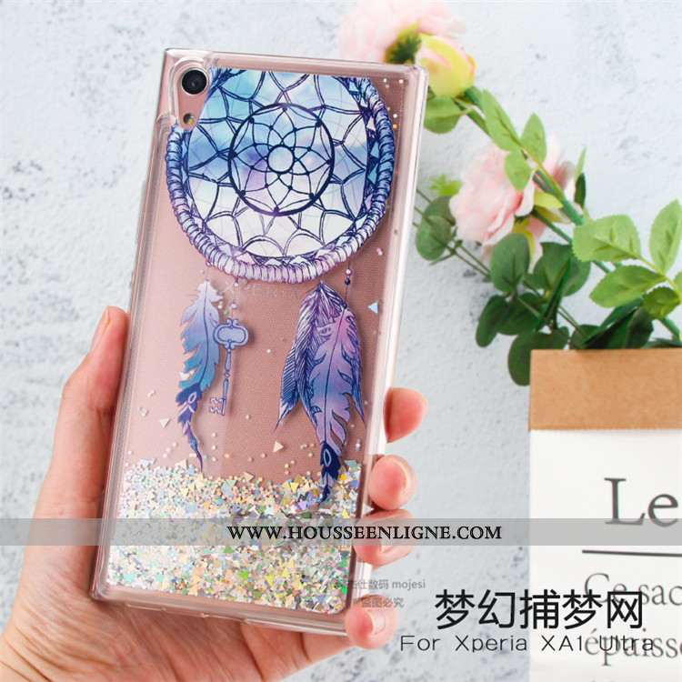 Housse Sony Xperia Xa1 Ultra Créatif Fluide Doux Incassable Téléphone Portable Coque Bleu