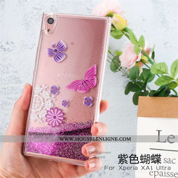 Housse Sony Xperia Xa1 Ultra Créatif Fluide Doux Incassable Téléphone Portable Coque Bleu