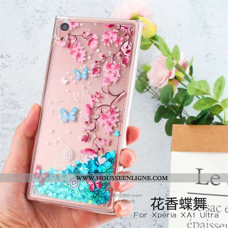 Housse Sony Xperia Xa1 Ultra Créatif Fluide Doux Incassable Téléphone Portable Coque Bleu