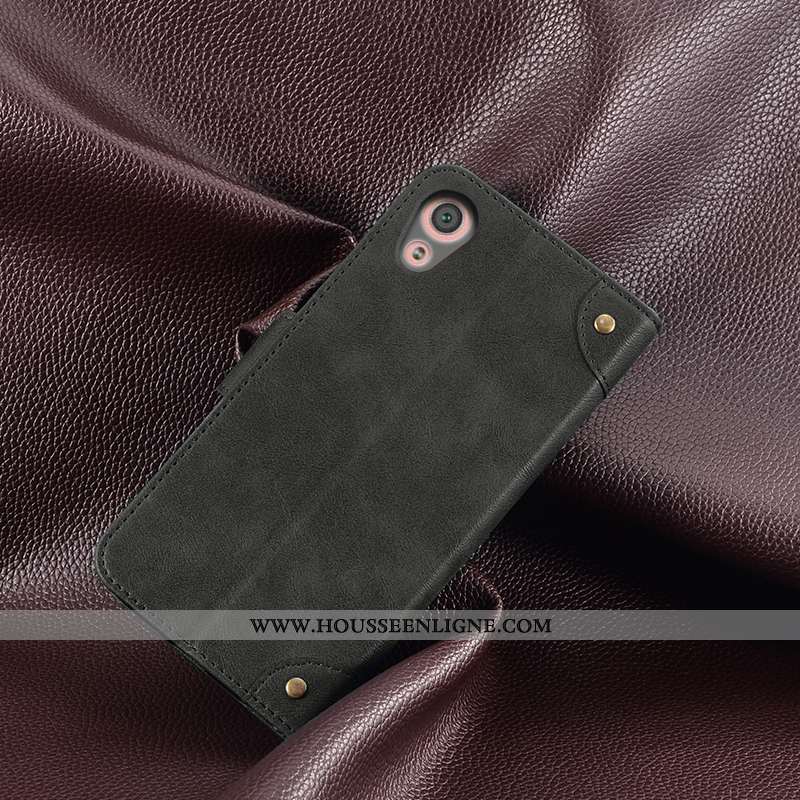 Housse Sony Xperia Xa1 Ultra Cuir Protection Coque Téléphone Portable Étui Rouge