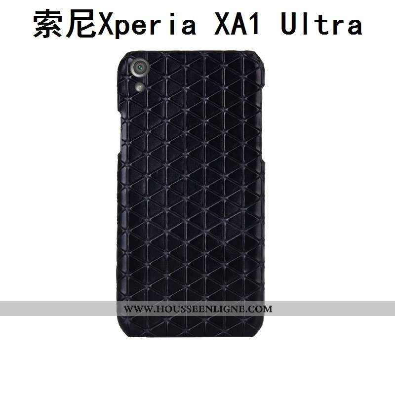Housse Sony Xperia Xa1 Ultra Cuir Véritable Protection Incassable Marron Téléphone Portable Couvercl