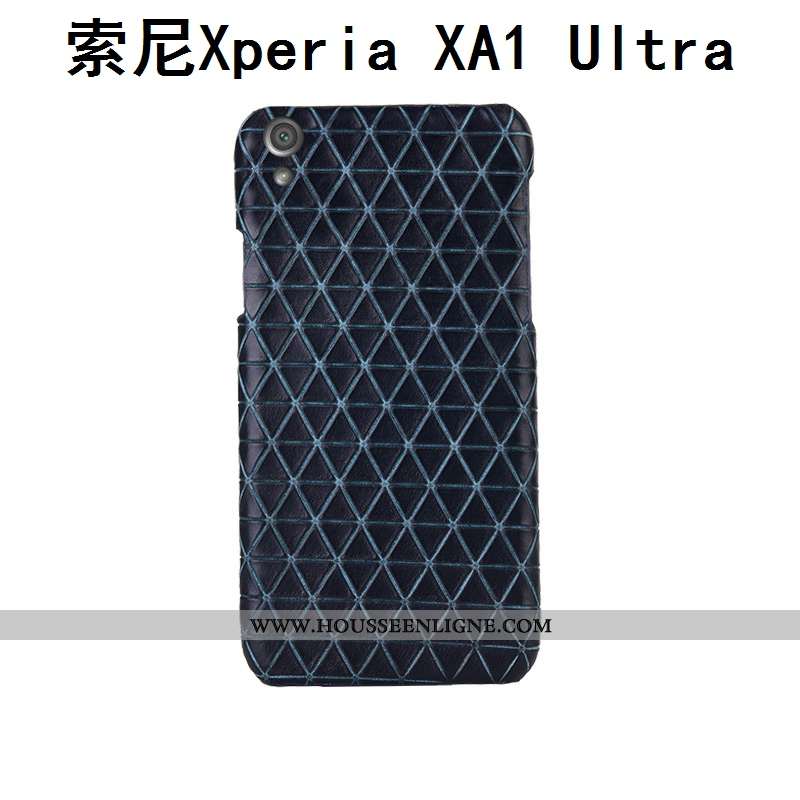 Housse Sony Xperia Xa1 Ultra Cuir Véritable Protection Incassable Marron Téléphone Portable Couvercl