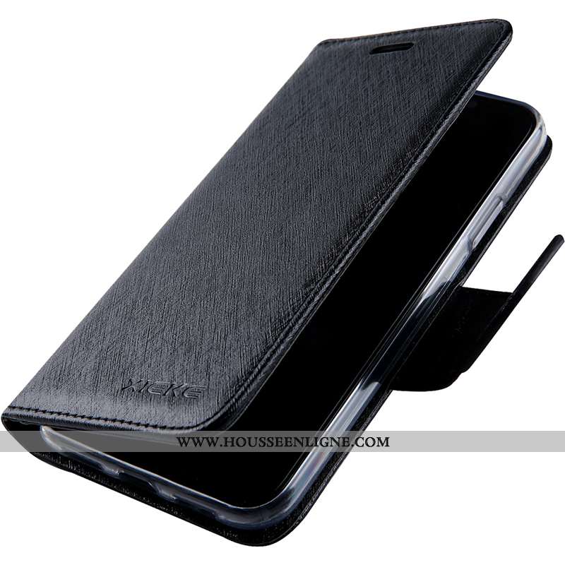 Housse Sony Xperia Xa1 Ultra Modèle Fleurie Fluide Doux Coque Cuir Soie Mulberry Bleu Marin Téléphon