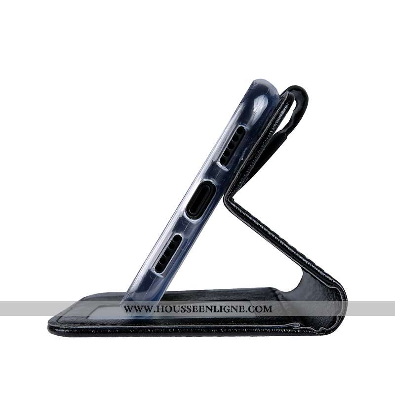 Housse Sony Xperia Xa1 Ultra Modèle Fleurie Fluide Doux Coque Cuir Soie Mulberry Bleu Marin Téléphon