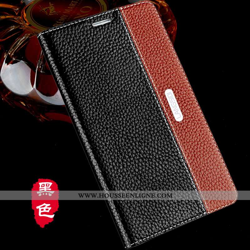 Housse Sony Xperia Xa1 Ultra Protection Cuir Véritable Marron Coque Téléphone Portable Cuir Étui