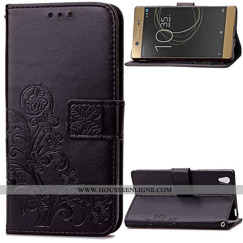 Housse Sony Xperia Xa1 Ultra Protection Étui Téléphone Portable Violet Clamshell Coque