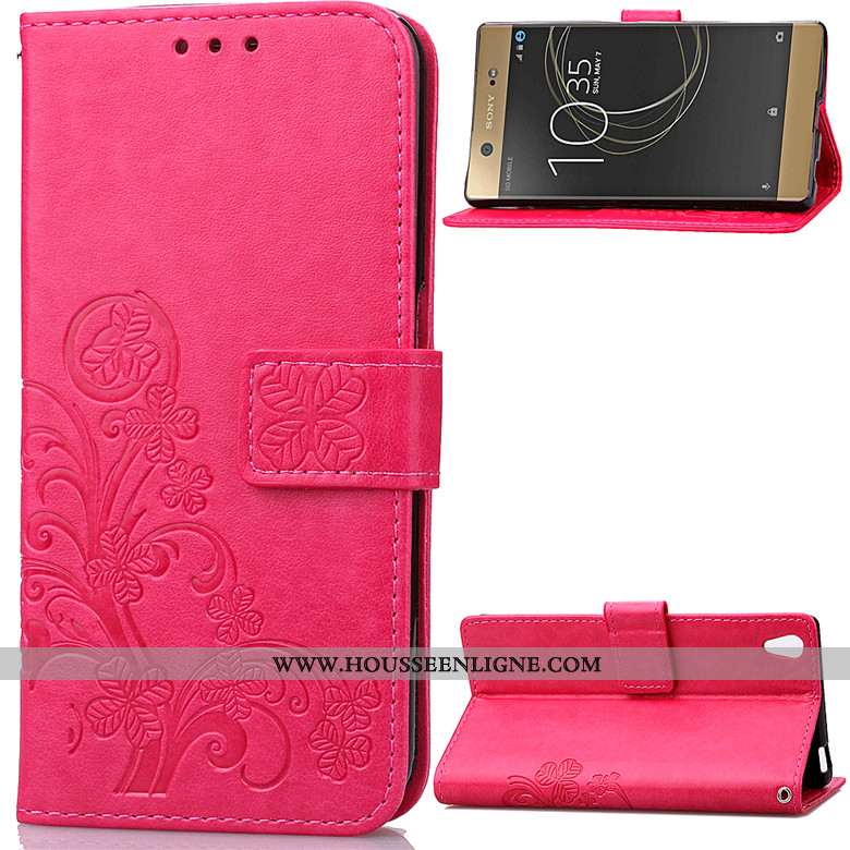 Housse Sony Xperia Xa1 Ultra Protection Étui Téléphone Portable Violet Clamshell Coque