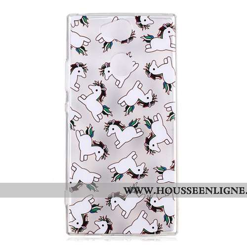Housse Sony Xperia Xa2 Charmant Fluide Doux Téléphone Portable Vert Dessin Animé Coque Étui Verte