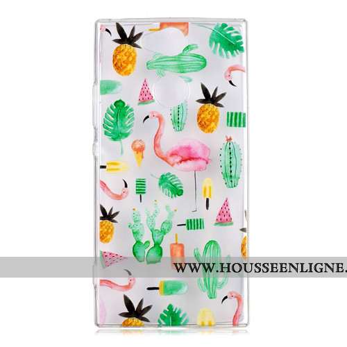 Housse Sony Xperia Xa2 Charmant Fluide Doux Téléphone Portable Vert Dessin Animé Coque Étui Verte