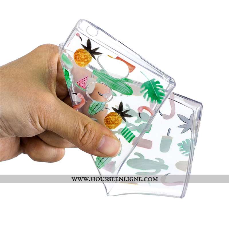 Housse Sony Xperia Xa2 Charmant Fluide Doux Téléphone Portable Vert Dessin Animé Coque Étui Verte