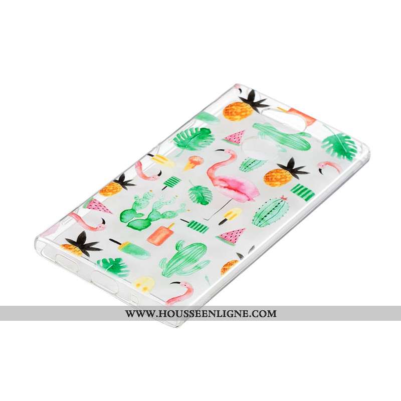 Housse Sony Xperia Xa2 Charmant Fluide Doux Téléphone Portable Vert Dessin Animé Coque Étui Verte